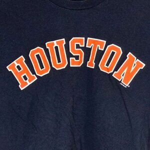 Houston Astros MLB T-Shirt Mens Sz S Cotton Navy Short Sleeve